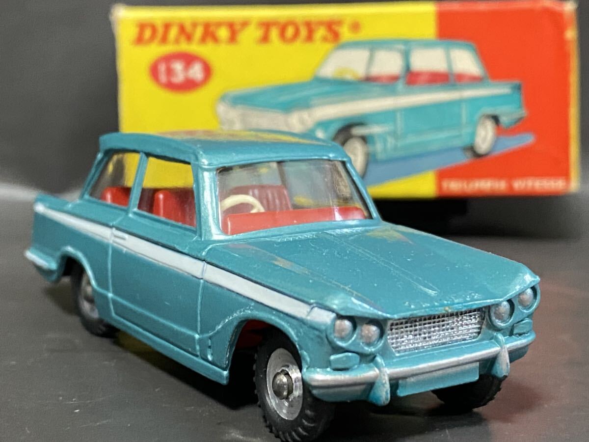 【珍品】英 Dinky Toys #134 Triumph Vitesse  ディンキー トライアンフ ヴィテス ビテス ビンテージ vintage Meccano England UKの画像1