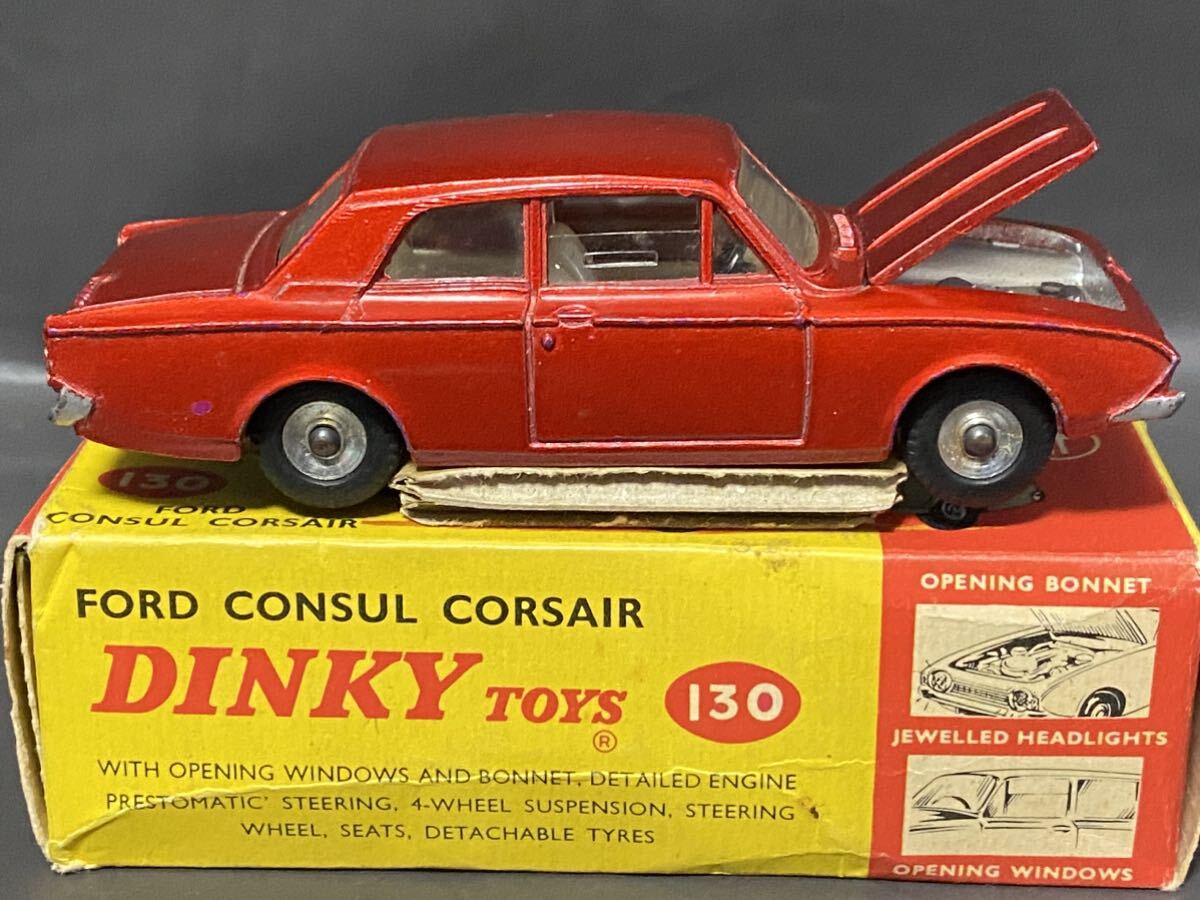 英 Dinky Toys #130 Ford Consul Corsair  ディンキー フォード コンサル コルセア ビンテージ vintage Meccano England GB UKの画像4