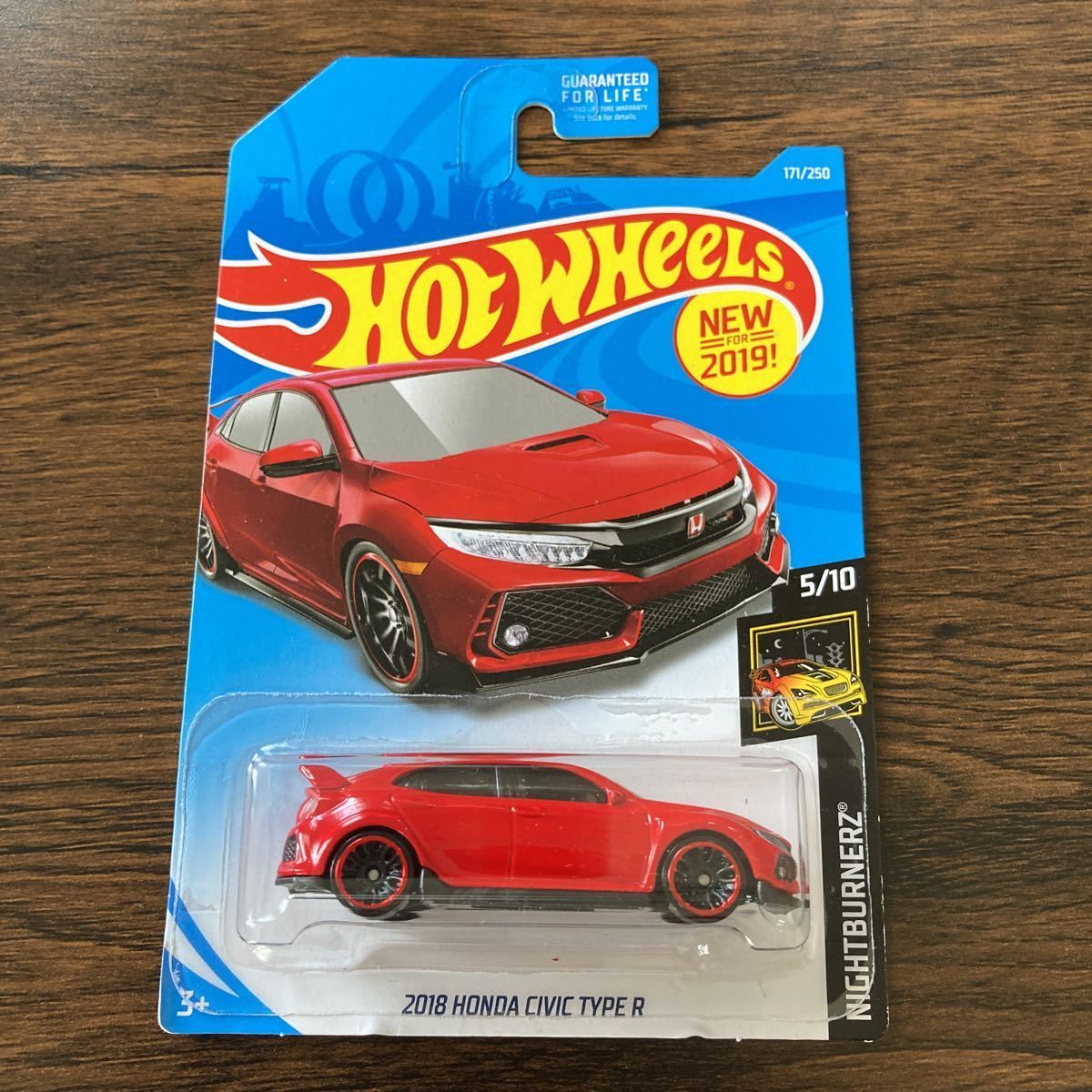 ホットウィール Hot Wheels 2018 HONDA CIVIC TYPE R ホンダ シビック タイプR レッドの画像1