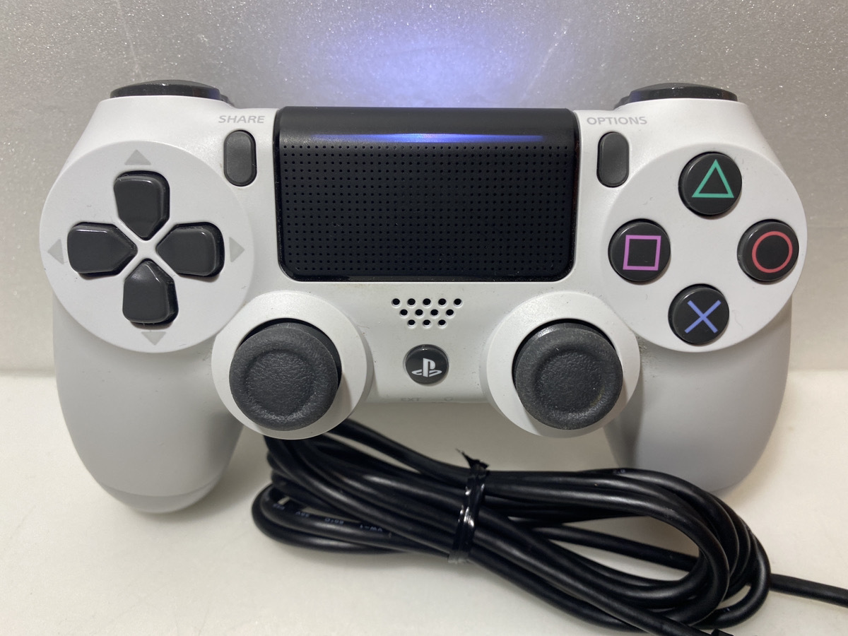 【送料無料】PS4 純正コントローラ/デュアルショック４ ★グレイシャーホワイト★DUALSHOCK4