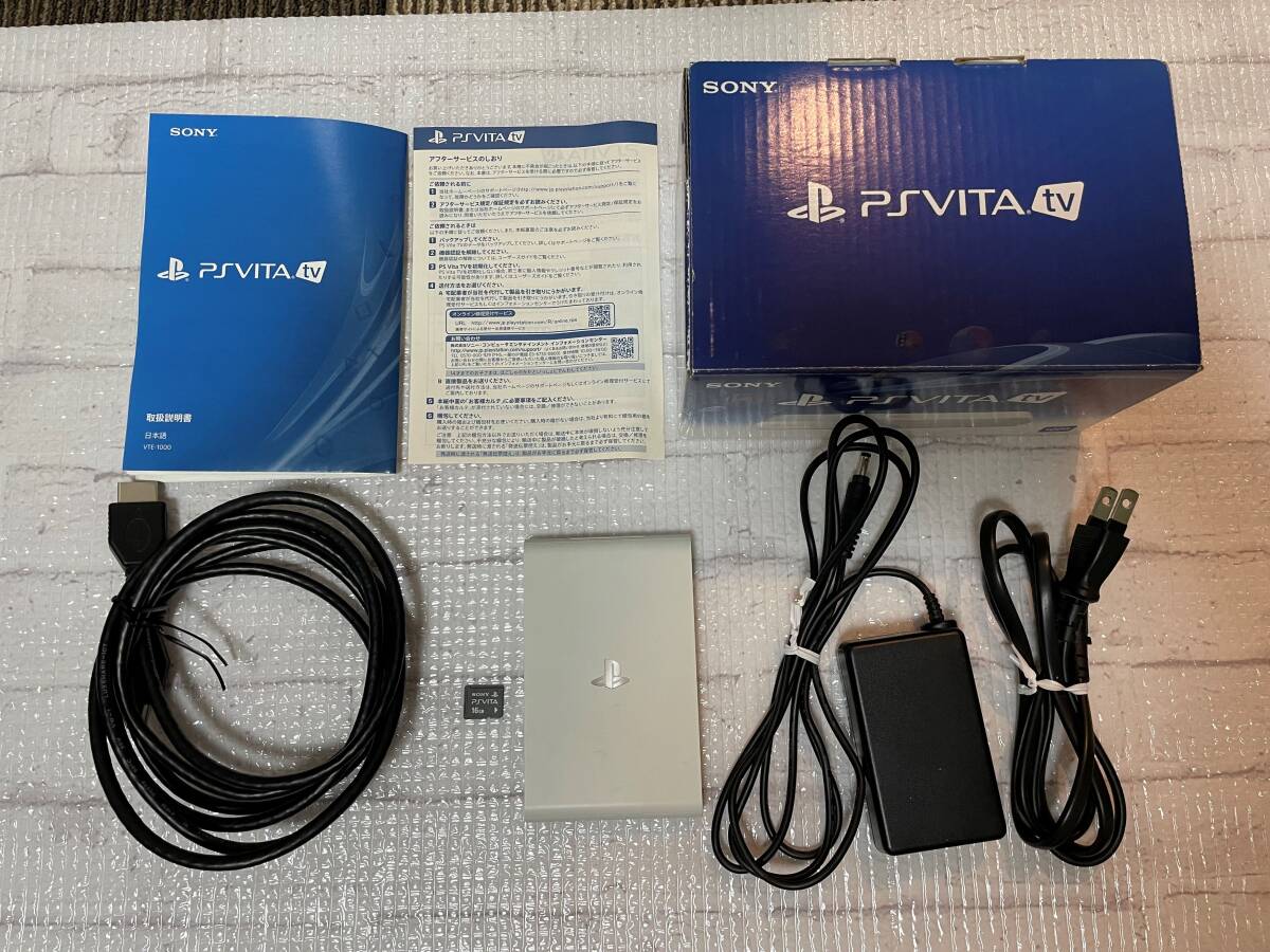 SONY/ソニー Play Station/PS Vita TV VTE-1000 メモリーカード付 動作確認済 の画像1