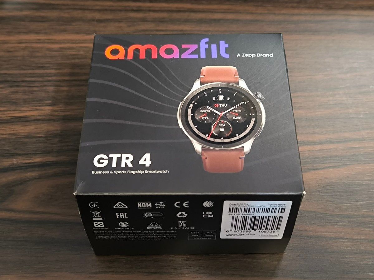 ★Amazfit★GTR 4★ブラウンレザー★