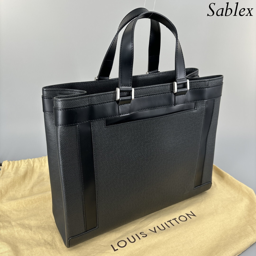 【新品未使用】Louis Vuitton タイガ カスベックPM ハンドバッグ アルドワーズ 黒 ブラック 鞄 TAIGA BAG メンズ レディース M31022_画像3