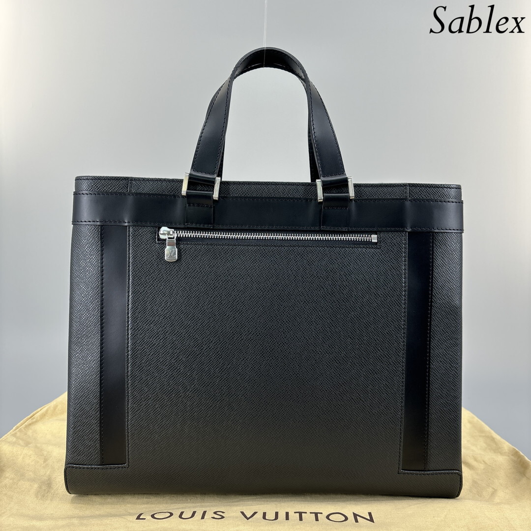 【新品未使用】Louis Vuitton タイガ カスベックPM ハンドバッグ アルドワーズ 黒 ブラック 鞄 TAIGA BAG メンズ レディース M31022_画像4