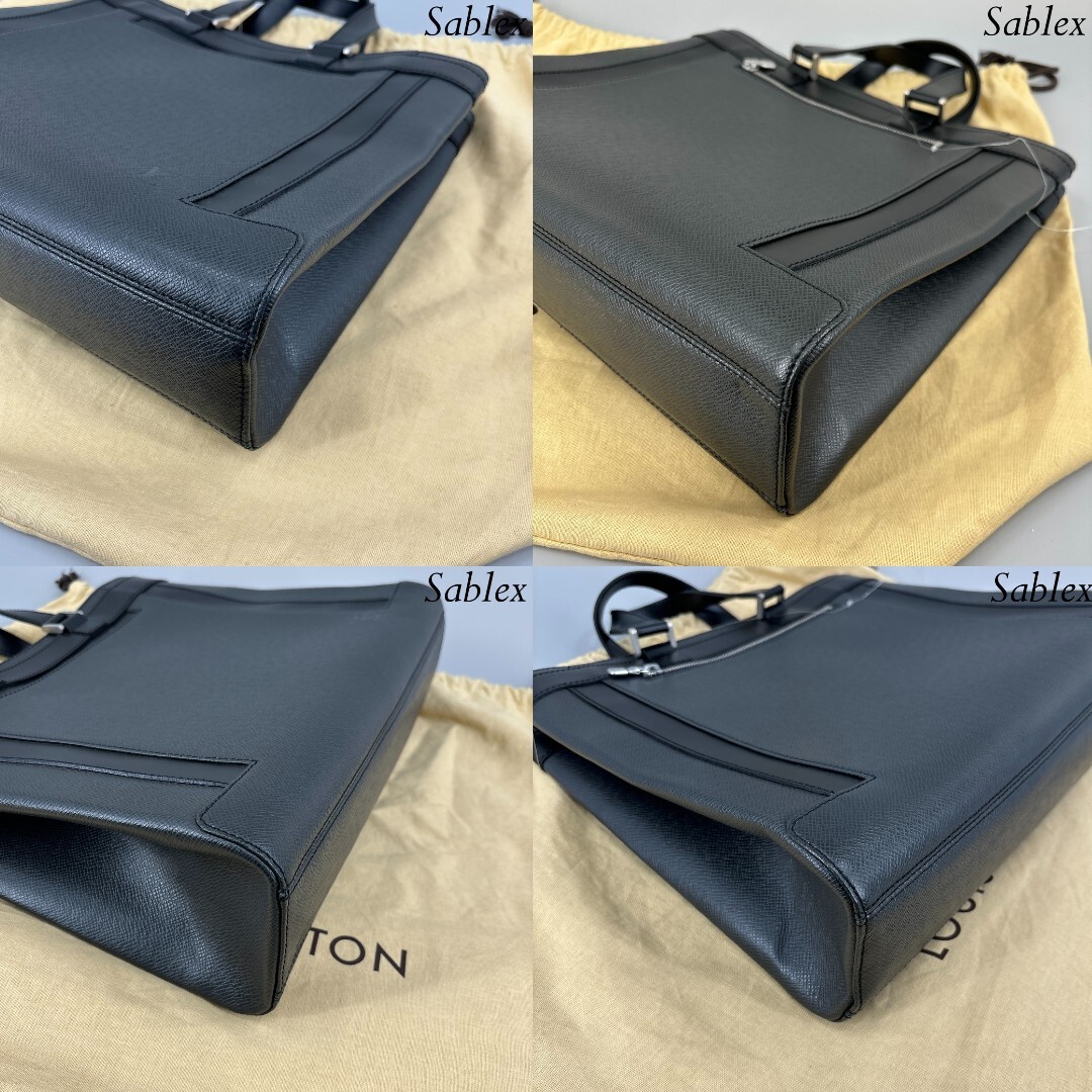 【新品未使用】Louis Vuitton タイガ カスベックPM ハンドバッグ アルドワーズ 黒 ブラック 鞄 TAIGA BAG メンズ レディース M31022_画像7