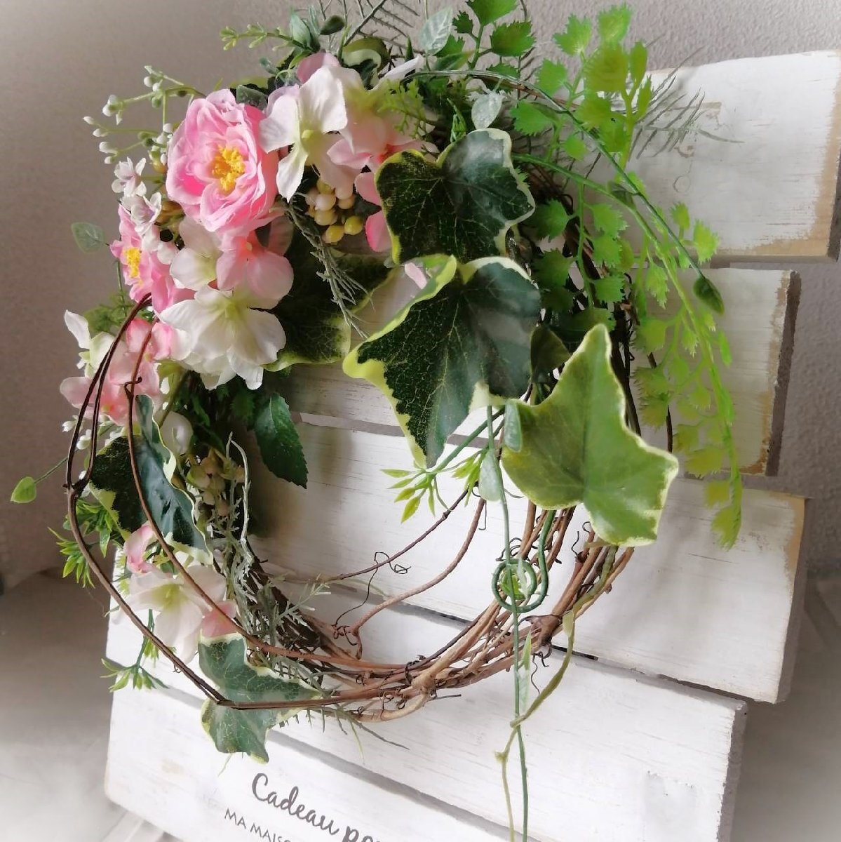 * pink. rose . hydrangea. lease *a-tifi car ru flower lease ornament artificial flower flower club gift 