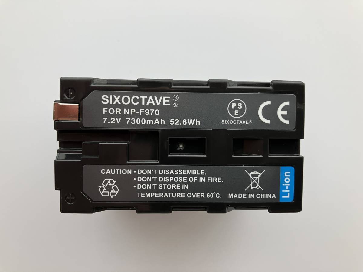 Y073*[ new goods ]SIXOCTAVE NP-F970 NP-F960 NP-F950 high capacity 7300mah interchangeable battery & interchangeable charger 2 set * PSE Mark attaching 