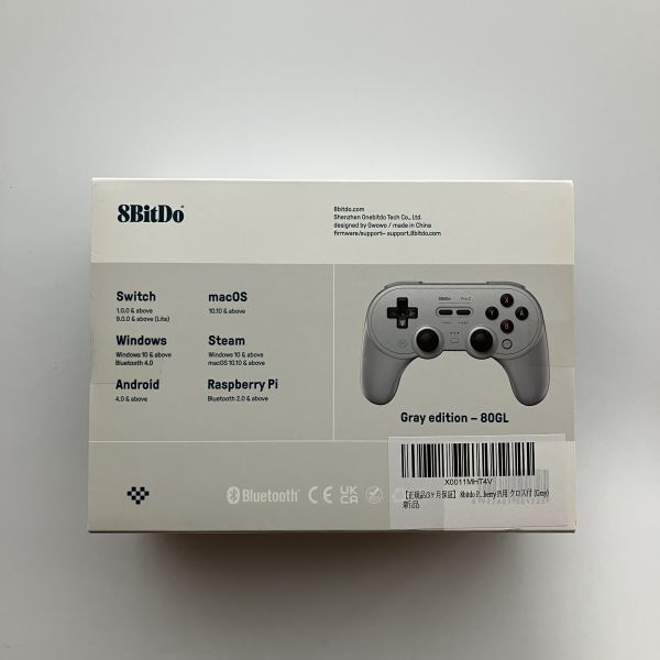 Y195★8BitDo Pro2 Bluetooth gamepad コントローラー ゲームパッド Switch グレーの画像2