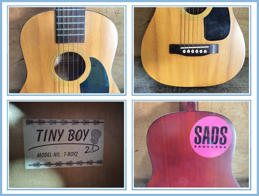 TINY BOY / ミニアコースティックギター（MODEL NO.T-BOY2）/ ジャンク品 動作確認無し シール有 現状渡しの画像8