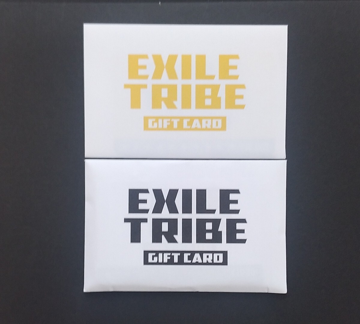 EXILE TRIBE GIFT CARD ギフトカード LDH 三代目 RAMPAGE 20000 黒1袋黄色1袋の画像1