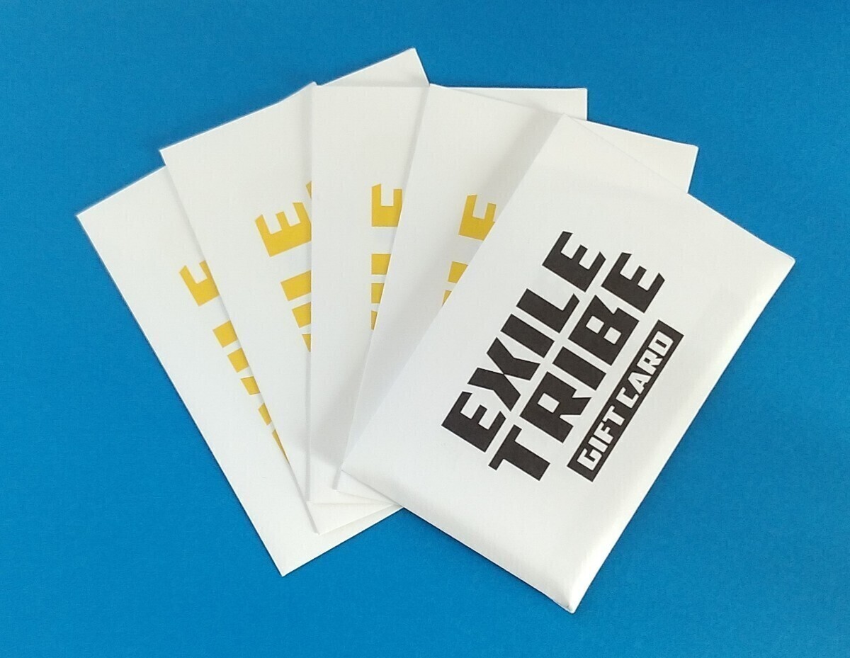 EXILE TRIBE GIFT CARD エグザイル トライブ ギフト カード 50000円分 LDH 三代目 RAMPAGE ランペイジの画像1