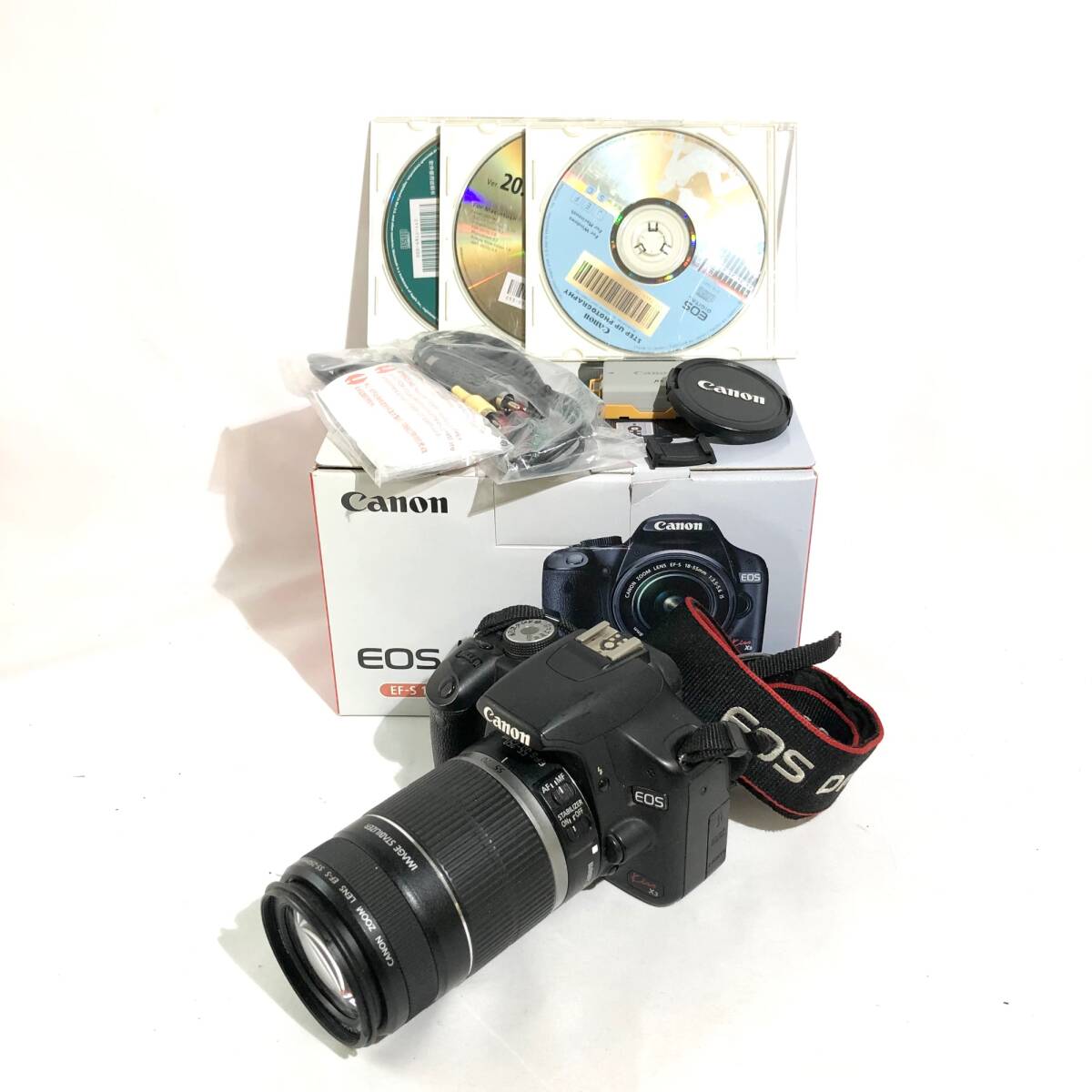 【動作確認済！】Canon キャノン EOS Kiss X3 ZOOM LENS EF-S 55-250mm 1:4-5.6 IS【2601565-1/276/rgmry】の画像1