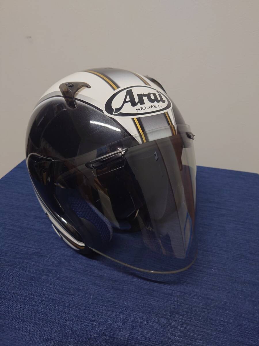 1 иен старт ARAI ARAI SZ-F RETRO шлем оттенок белого 61-62cm мужской [TSMT-29]