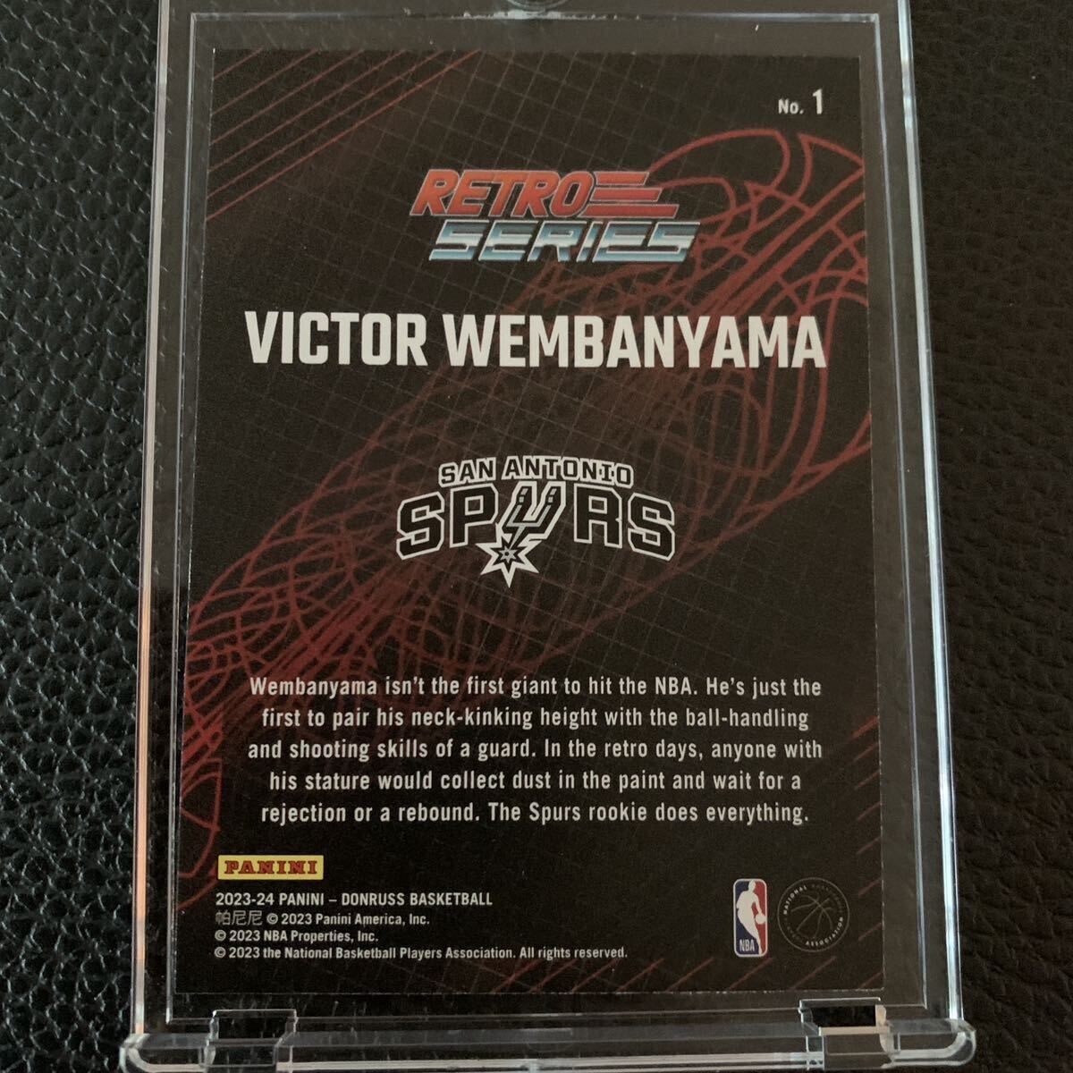 【レア】Victor Wembanyama RC 2023-24 Panini Donruss Retro Series Diamond SPビクター・ウェンバンヤマ ルーキー NBAの画像2