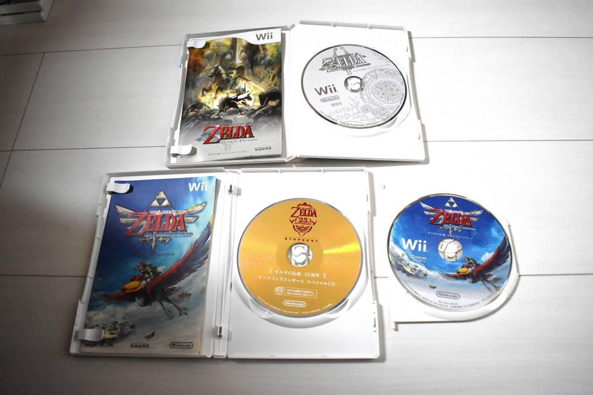 【送料込み・Wiiソフト】ゼルダの伝説 トワイライトプリンセス ＋ スカイウォードソードの画像3