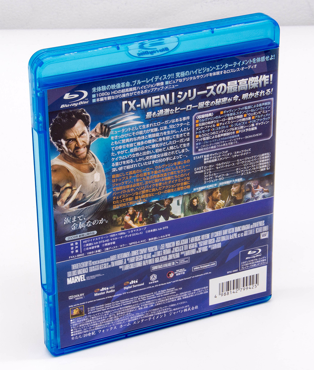 ウルヴァリン: X-MEN ZERO X-Men Origins: Wolverine BD+DVD Blu-ray ヒュー・ジャックマン リーヴ・シュレイバー 中古 セル版_画像2
