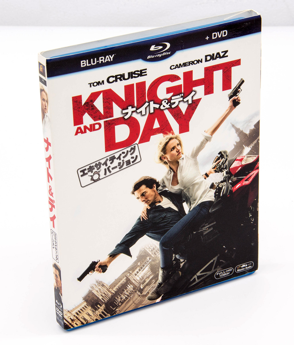 ナイト＆デイ エキサイティングバージョン Knight and Day BD+DVD ブルーレイ Blu-ray トム・クルーズ キャメロン・ディアス 中古 セル版_画像1