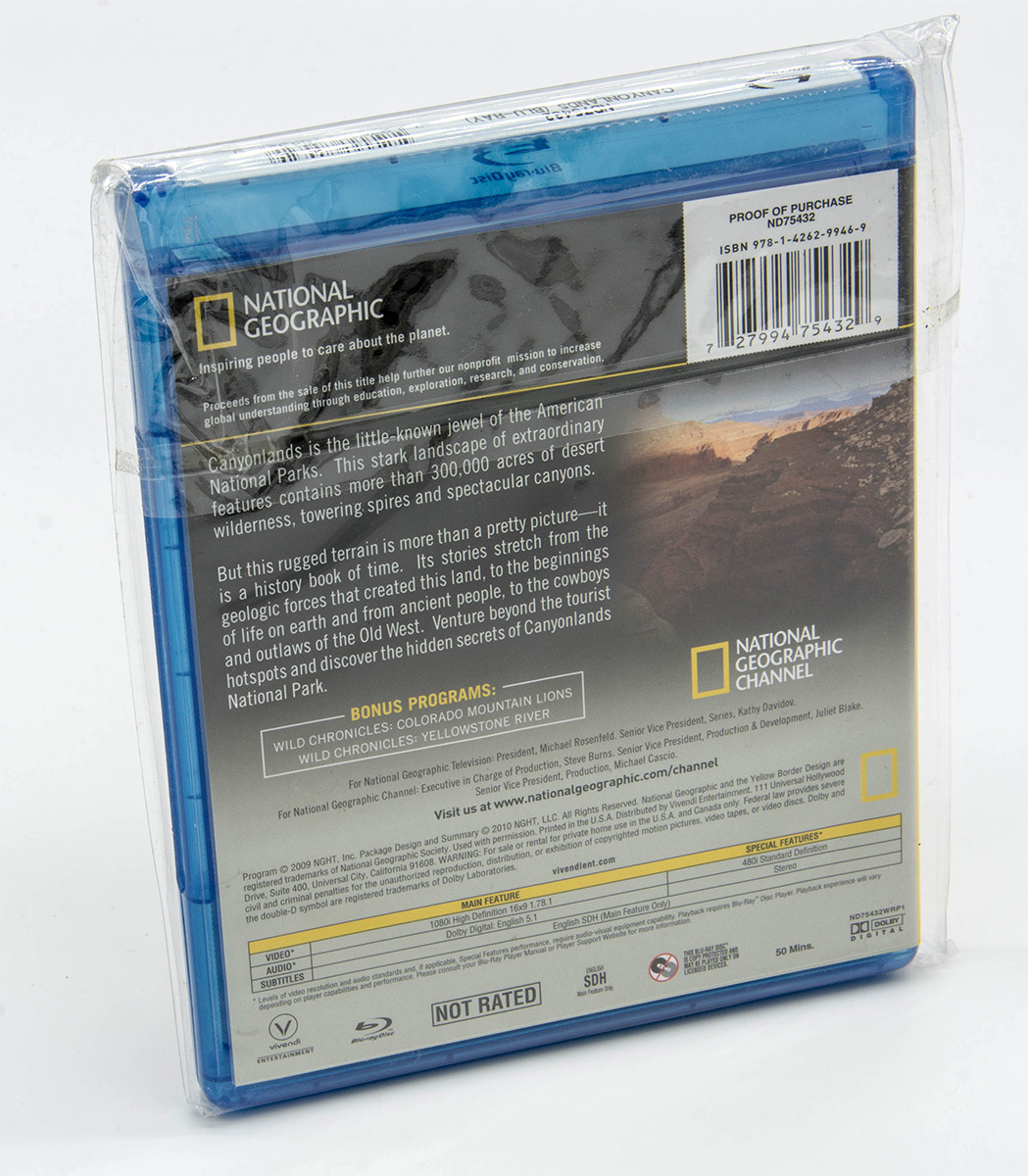 CANYONLANDS NATIONAL GEOGRAPHIC NATIONAL PARKS COLLECTION зарубежная запись Blu-ray новый товар нераспечатанный cell версия 