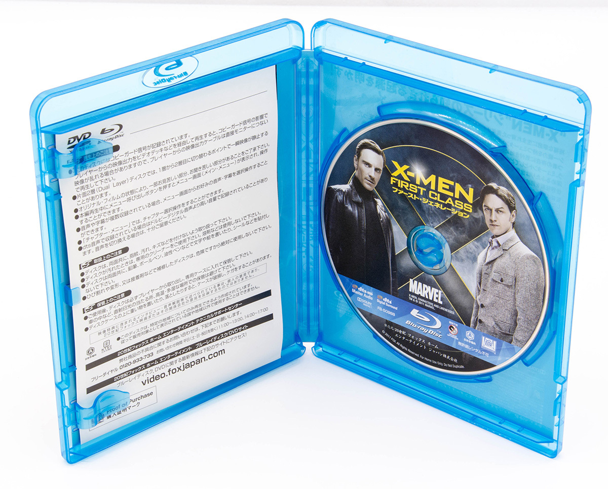 X-MEN ファースト・ジェネレーション X-Men: First Class BD Blu-ray ジェームズ・マカヴォイ マイケル・ファスベンダー 中古 セル版_画像3