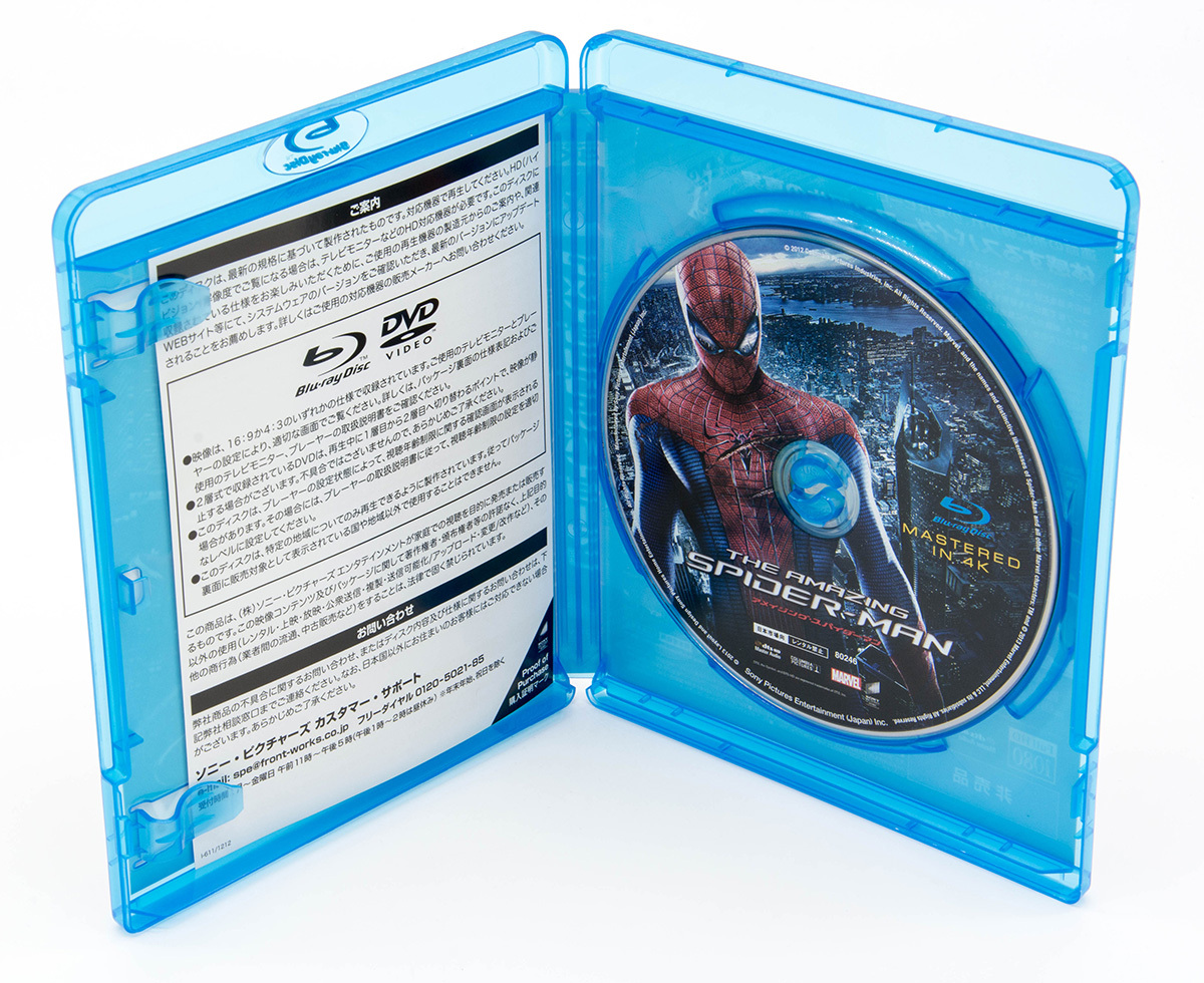 アメイジング・スパイダーマン MASTERED IN 4K SPIDER-MAN ブルーレイ Blu-ray アンドリュー・ガーフィールド エマ・ストーン 中古 セル版_画像3