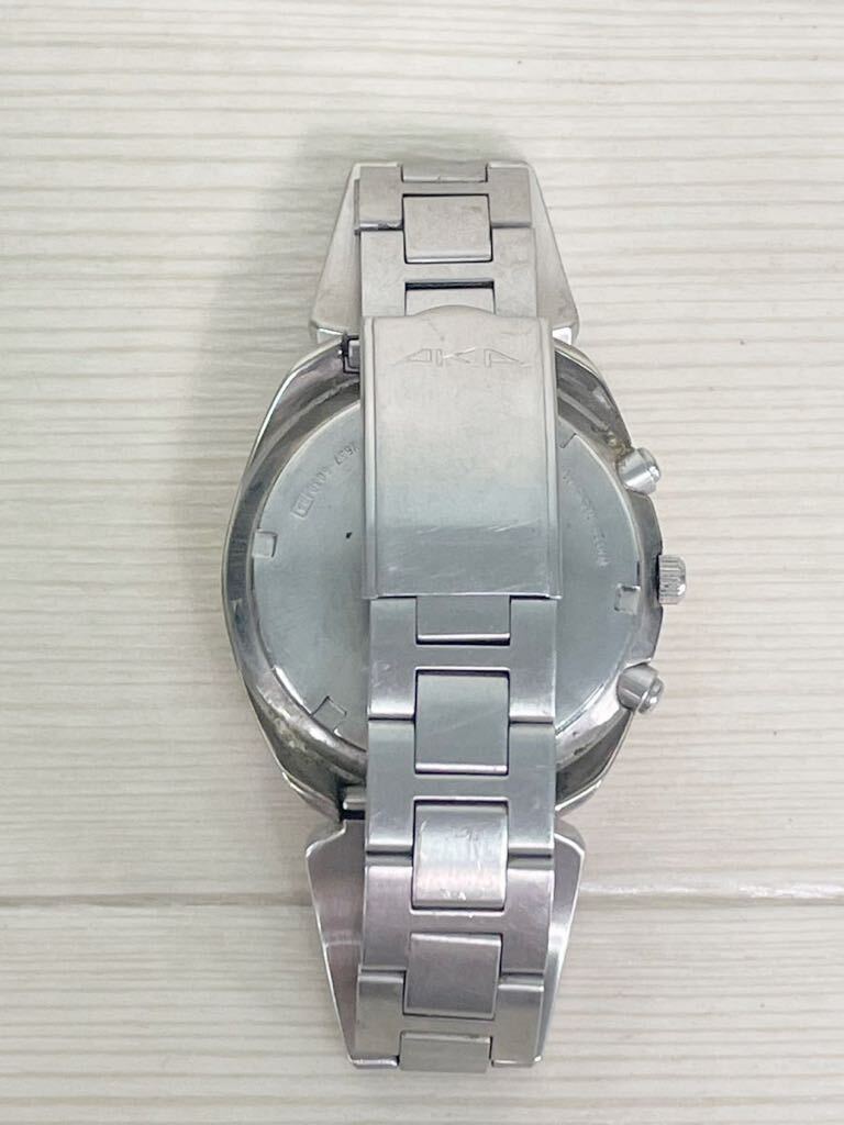[ML10341-6]1円〜現状品！【SEIKO ALBA】AKA V657-6030 1/10chronograph 腕時計　クォーツ_画像4
