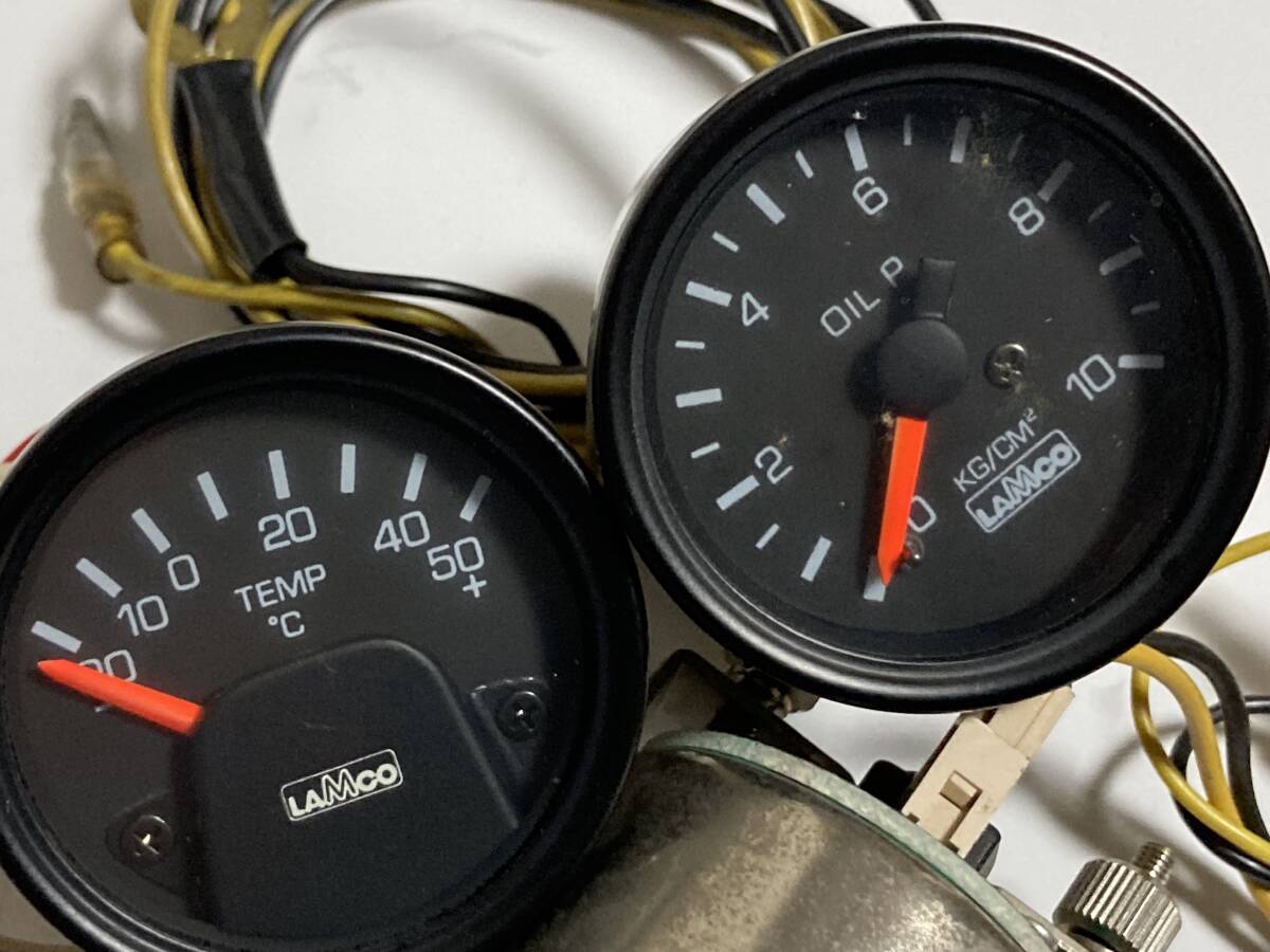  junk Lamco LAMCO Dine 40φ boost controller vacuum meter oil pressure gauge oil temperature gauge voltmeter together 