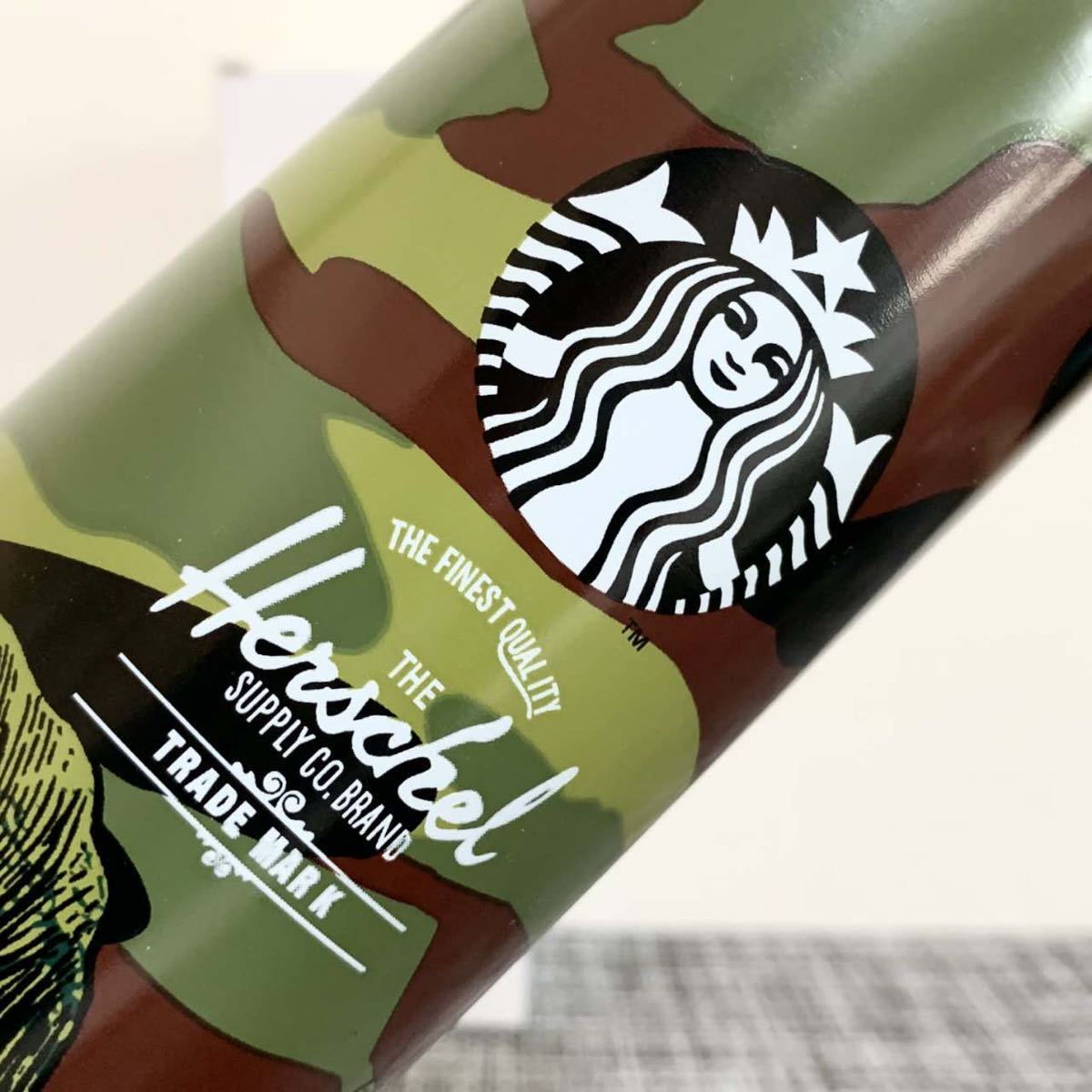 新品Starbucks スターバックス ステンレスボトル 水筒 迷彩柄 限定STARBUCKS 473ml の画像3