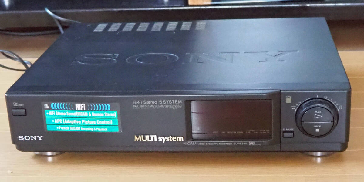  Sony SONY мульти- система VHS видеодека Inter National модель SLV-X830[ Junk ]