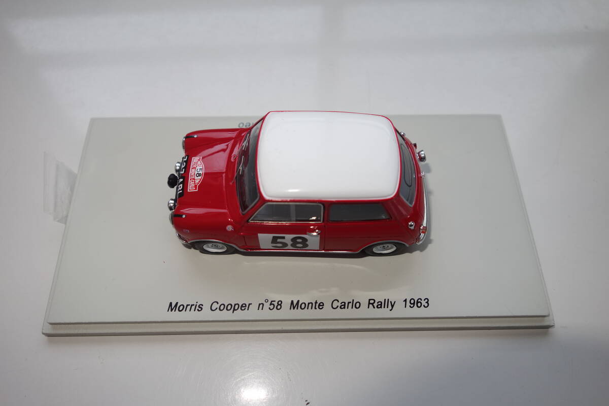 スパークモデル【 モーリス クーパー モンテカルロラリー 1963】1/43 ミニカー NO.58の画像1