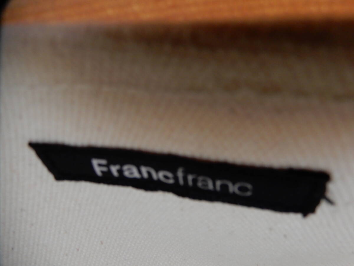 【Franc franc/フランフラン】キャンバス大きめロゴ付きトートバッグ_画像8