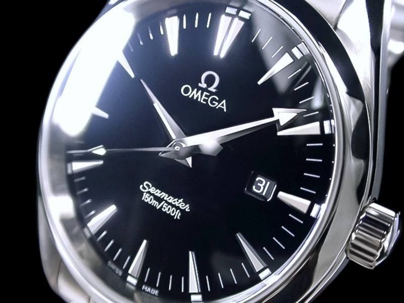 ★極美品 OMEGA Ω オメガ シーマスター アクアテラ ブラック ラージ 2517.5000 Cal.1538 綺麗!★の画像1