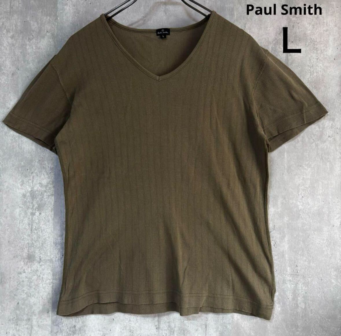 ポールスミス　Paul Smith Tシャツ　Ｌ　薄地　カーキ