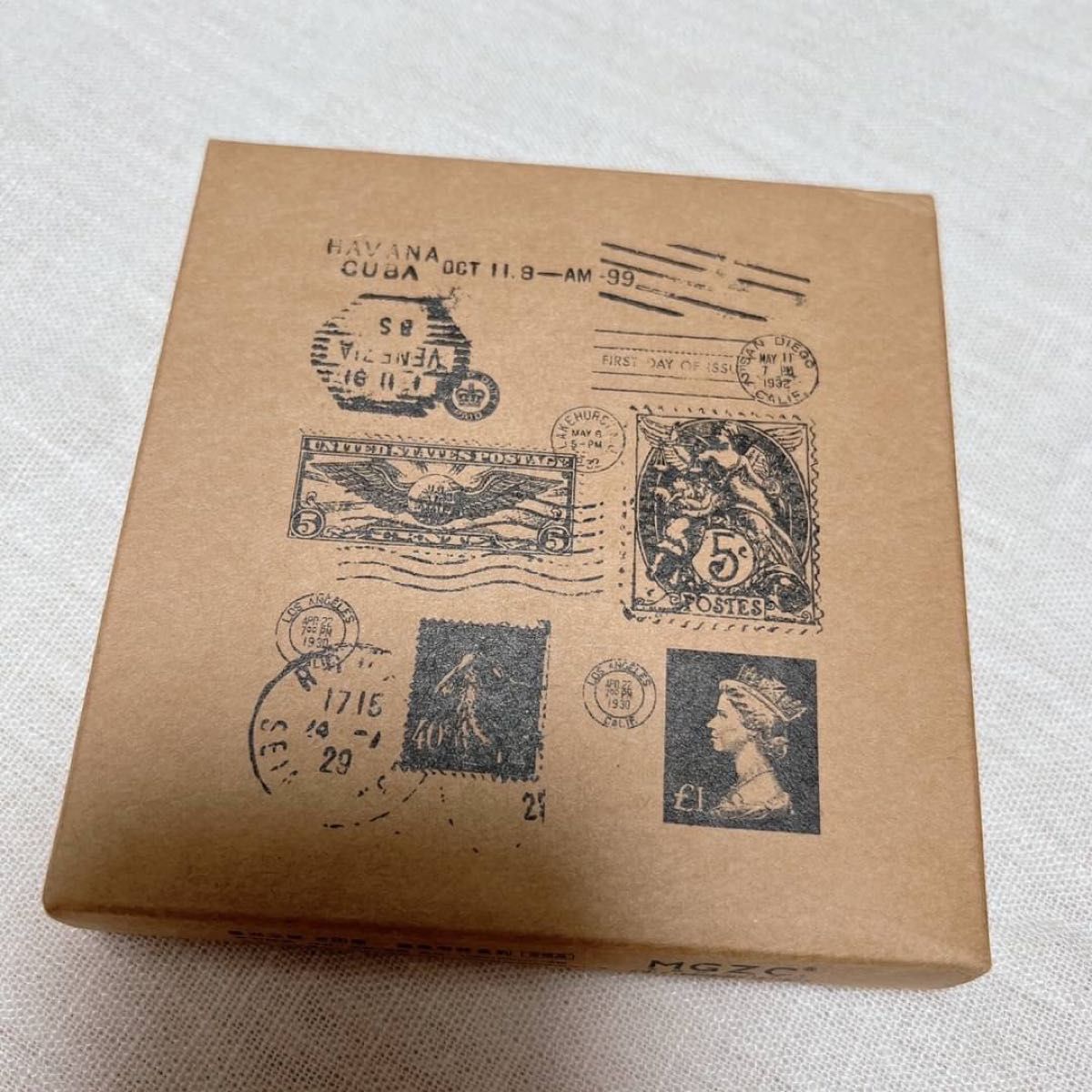 レトロスタンプ アンティーク コラージュ 英数字 外国 海外 切手風 昭和レトロ オシャレ 紙もの はんこ 新品未使用