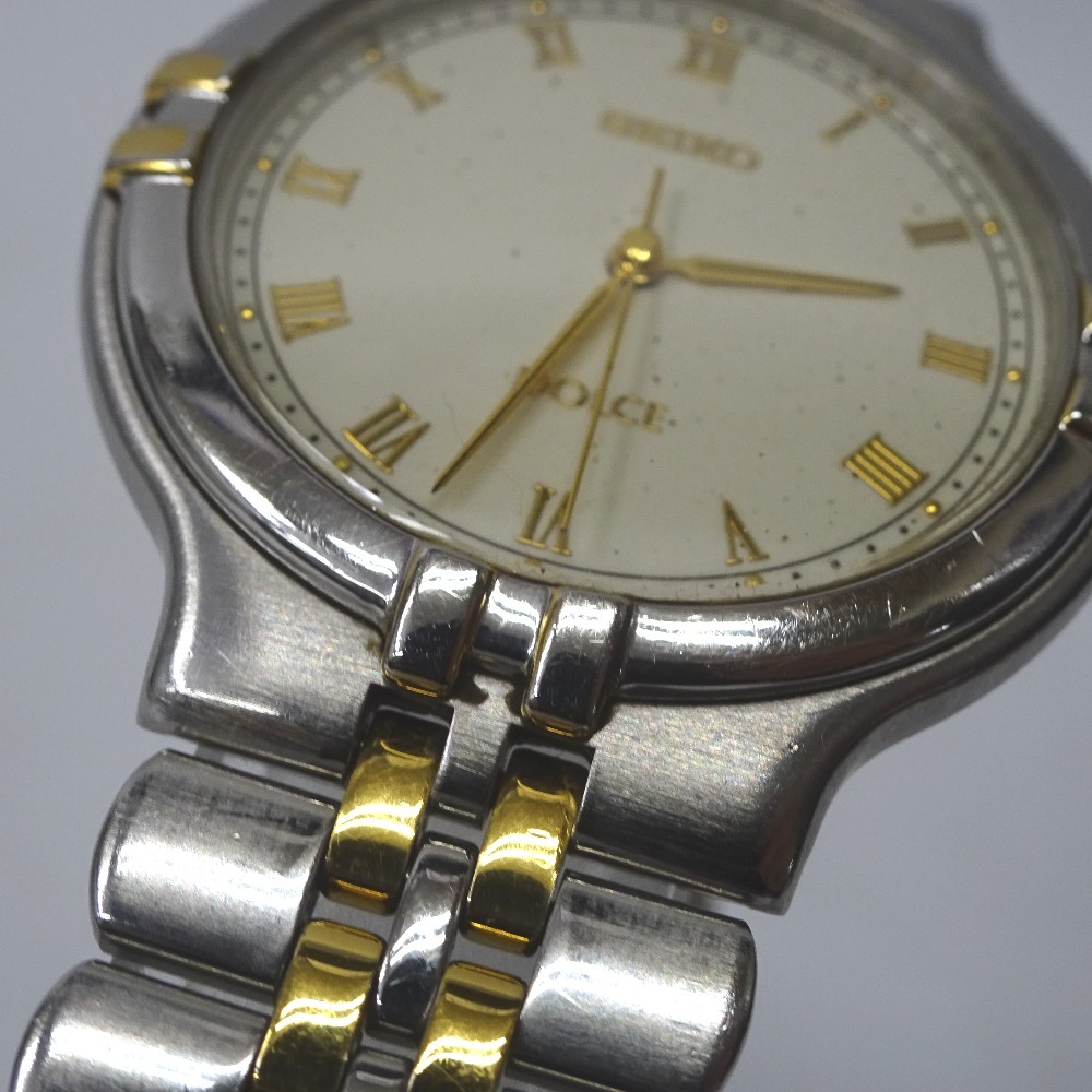 Ft601541 Seiko наручные часы Dolce 5E31-6E40 оттенок белого циферблат женский SEIKO б/у 