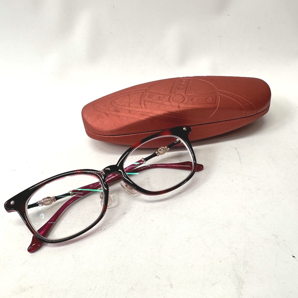 Ft603566 ヴィヴィアンウエストウッド メガネ 度入り 眼鏡 VW-7053PP ピンク レディース Vivienne Westwood 中古_画像1