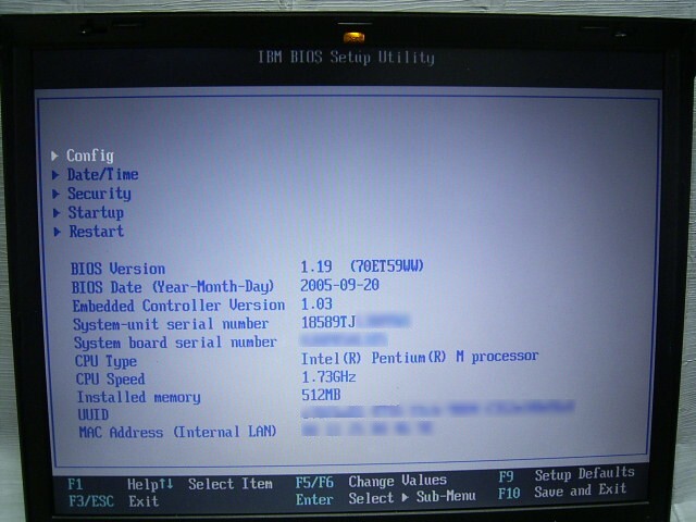 ジャンク ThinkPad R52 15インチ XGA_画像7