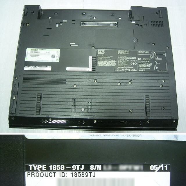 ジャンク ThinkPad R52 15インチ XGA_画像6