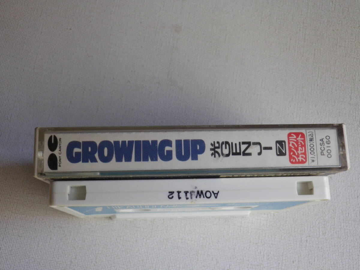 ◆カセット◆シングル 光GENJI「GROWING UP」「若さのゆくえ」歌＆カラオケ 歌詞カード付 中古カセットテープ多数出品中！の画像5