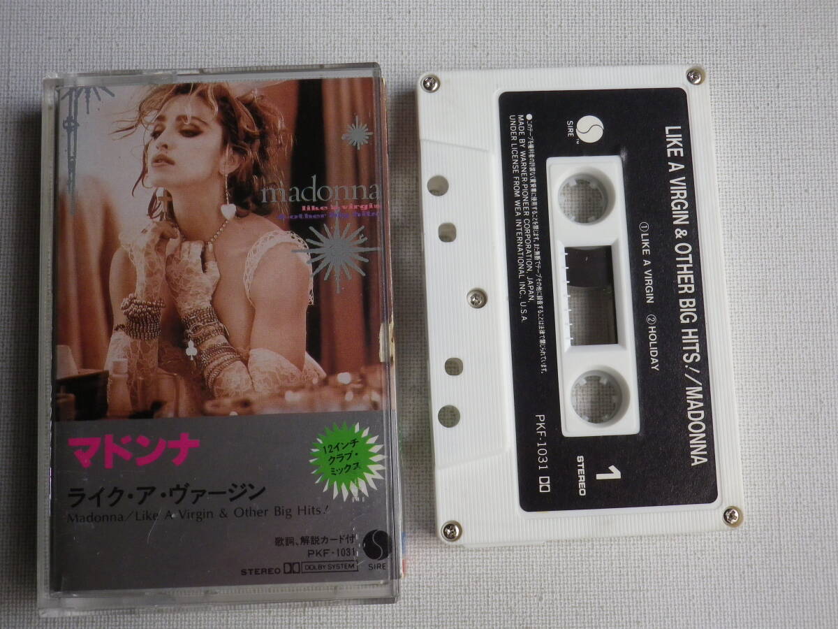 ◆カセット◆マドンナ Madonna / Like A Virgin & Other Big-Hits! 12インチクラブミックス 中古カセットテープ多数出品中！の画像1