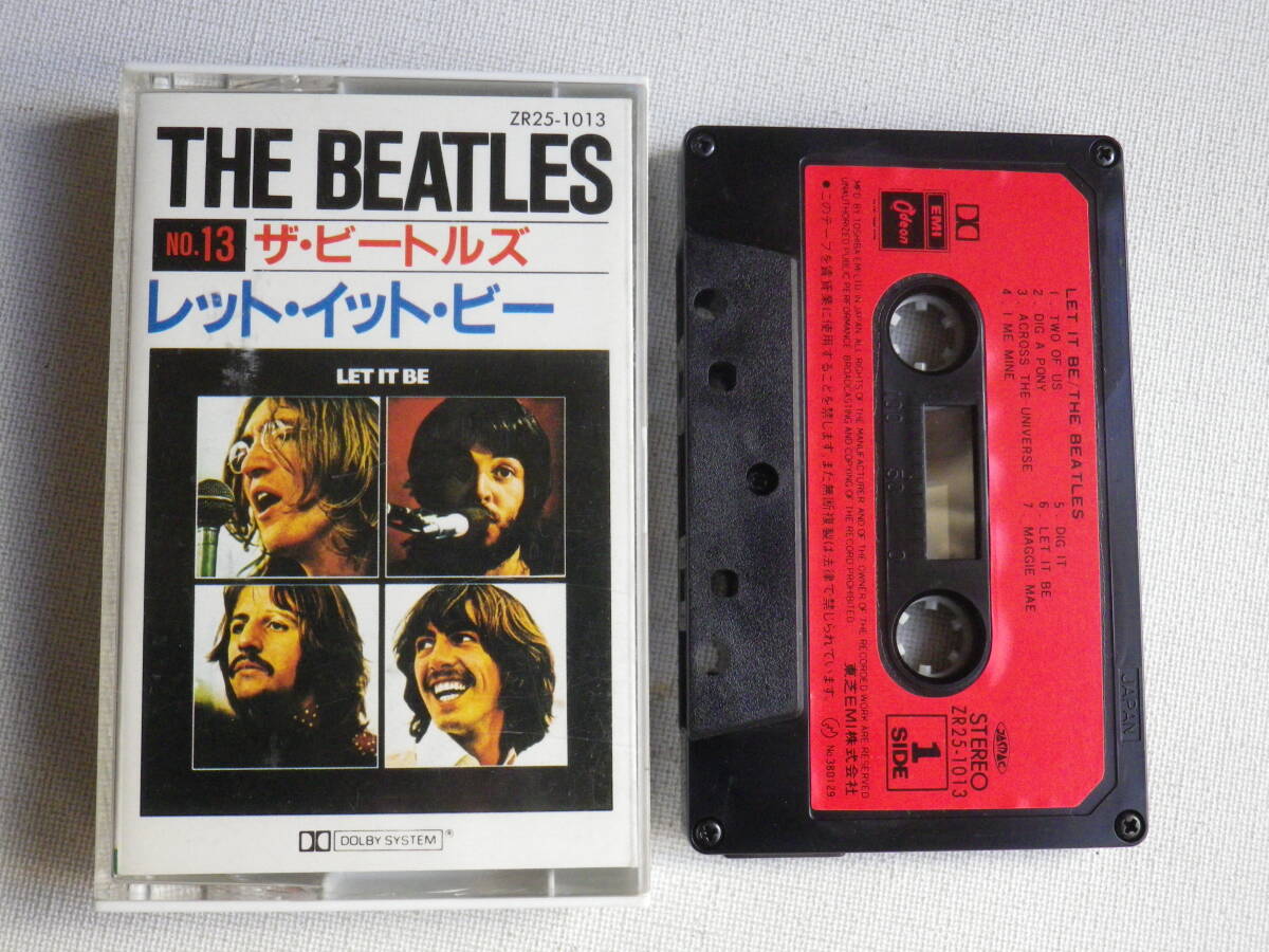 ◆カセット◆ザ・ビートルズ THE BEATLES No.13 レット・イット・ビー 歌詞カード付  中古カセットテープ多数出品中！の画像1