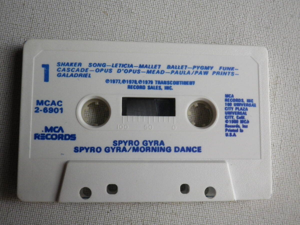 ◆カセット◆スパイロジャイラ SPYRO GYRA MORNING DANCE ２ALBUM 輸入版  中古カセットテープ多数出品中！の画像5