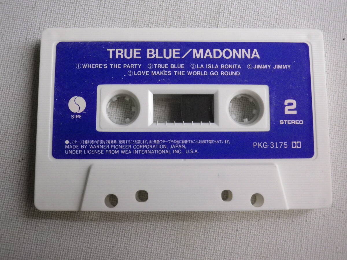 ◆カセット◆マドンナ MADONNA True blue  歌詞カード付 中古カセットテープ多数出品中！の画像6