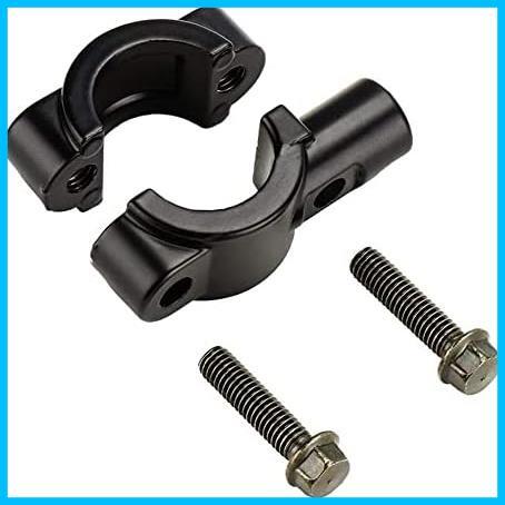 ☆最安☆★10mm(ブラック)★ ミラーホルダー 取り付けクランプ 10mm ミラーマウントクランプ 正ネジミラー適用 バイクミラー用 ブラック_画像3