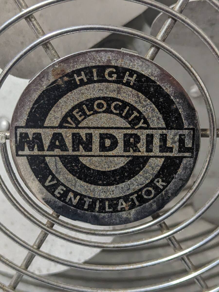 MANDRILL マンドリル サーキュレーター MODEL：2P-206 動作確認品 現状品 コレクション等にの画像2