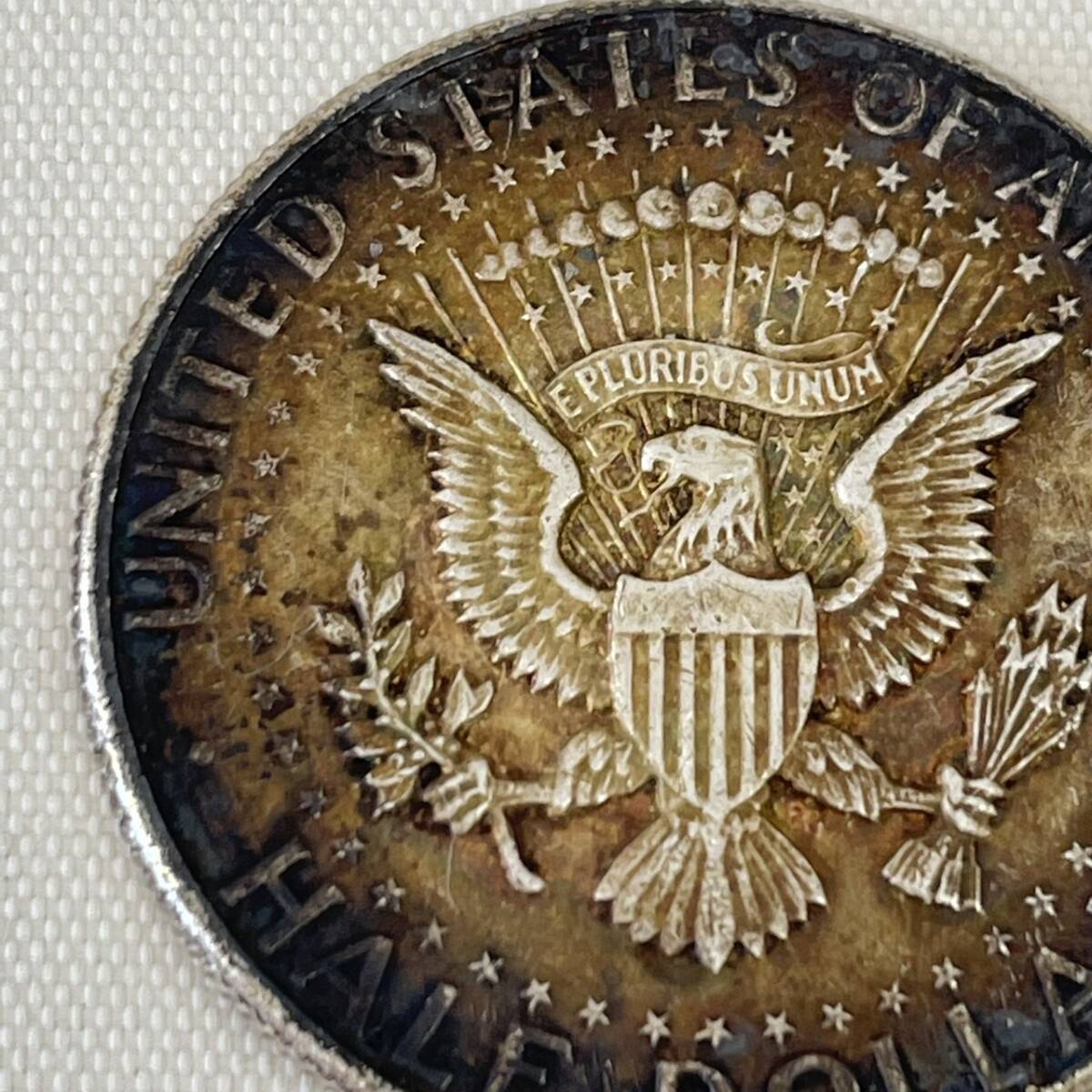 アメリカ 1964年 ケネディ ハーフダラー 銀貨 50セント シルバー コイン 硬貨　 ◆　9227_画像6