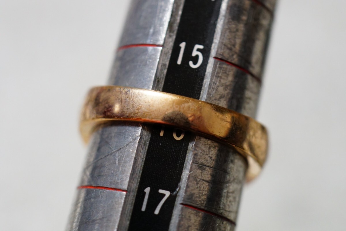 637 天然ダイヤモンド ゴールドカラー リング 指輪 アクセサリー SILVER 925刻印 天然石 宝石 装飾品の画像5