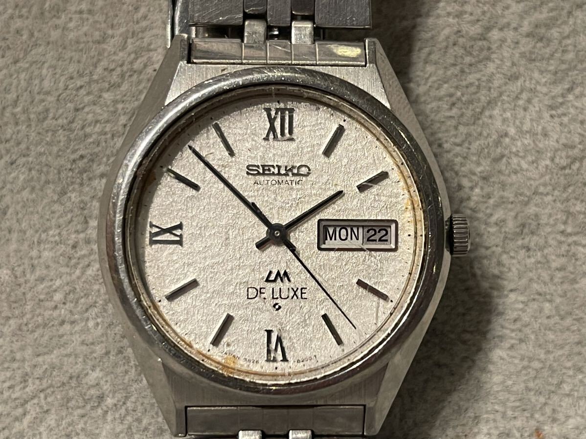 1円スタート SEIKO セイコー LM DELUXE ロードマチック デラックス 5626-8160 自動巻き デイデイト ヴィンテージ メンズ腕時計 不動の画像1