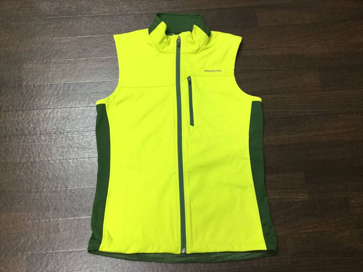  postage included!! PATAGONIA Wind Shild Vest FLGR green series (XS) new goods Patagonia tore Ran the best 