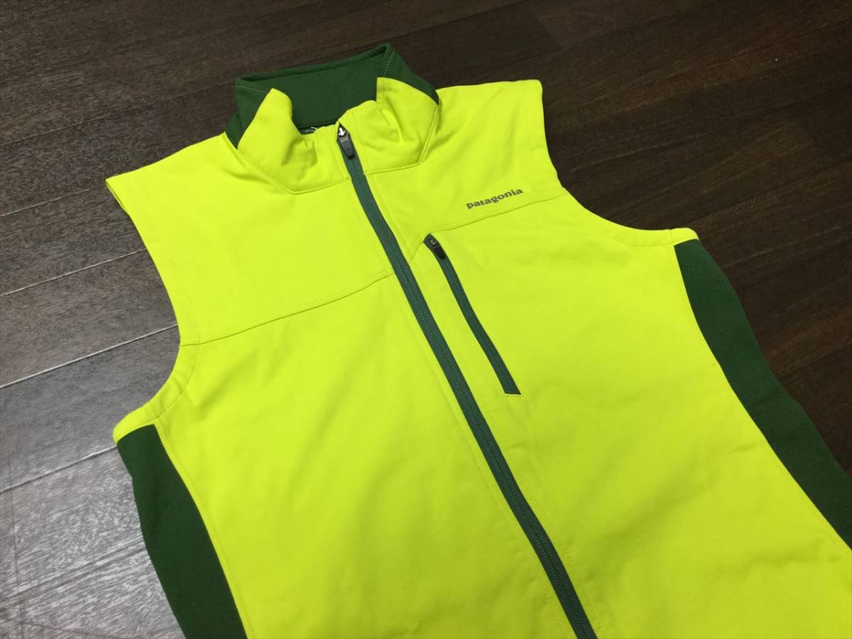  postage included!! PATAGONIA Wind Shild Vest FLGR green series (XS) new goods Patagonia tore Ran the best 