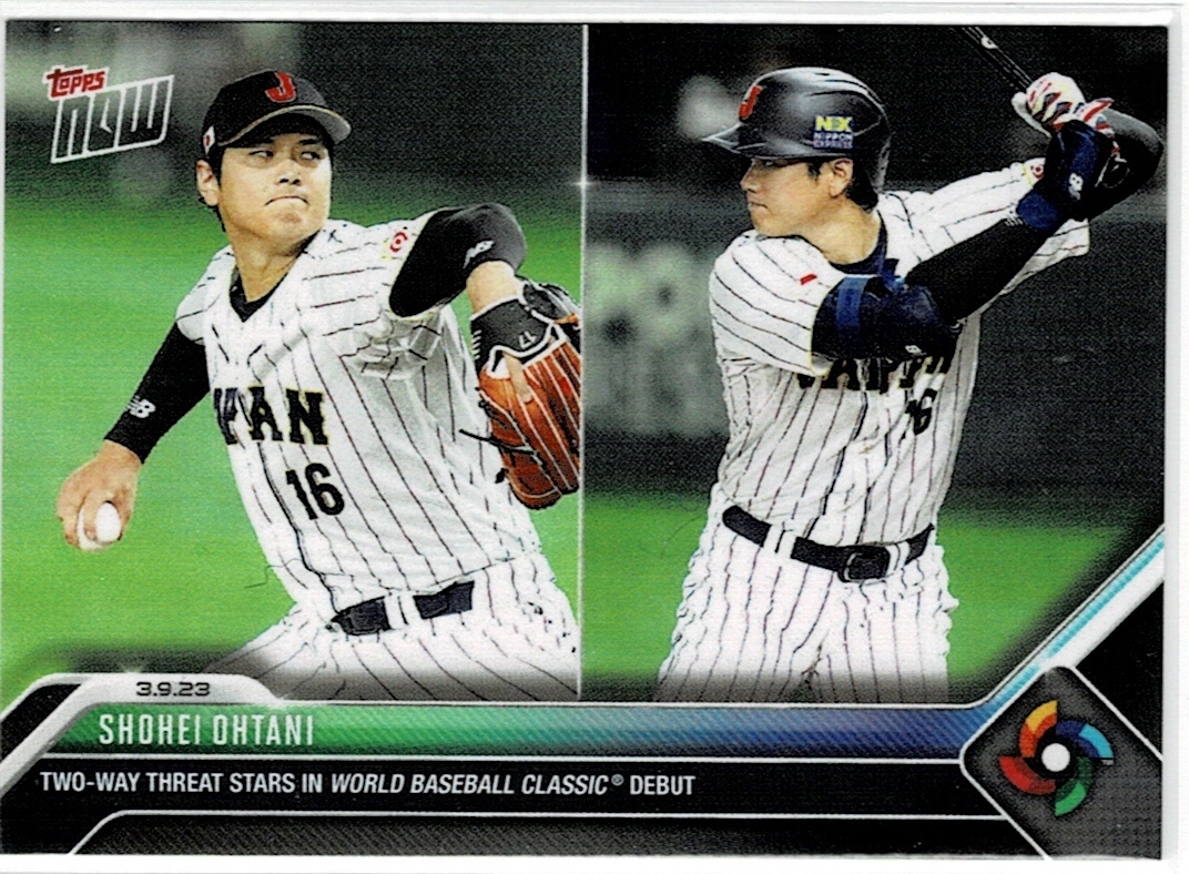 2023 Topps Now WBC #8 大谷翔平 Two-Way Threat Stars in World Baseball Classic Debutの画像1